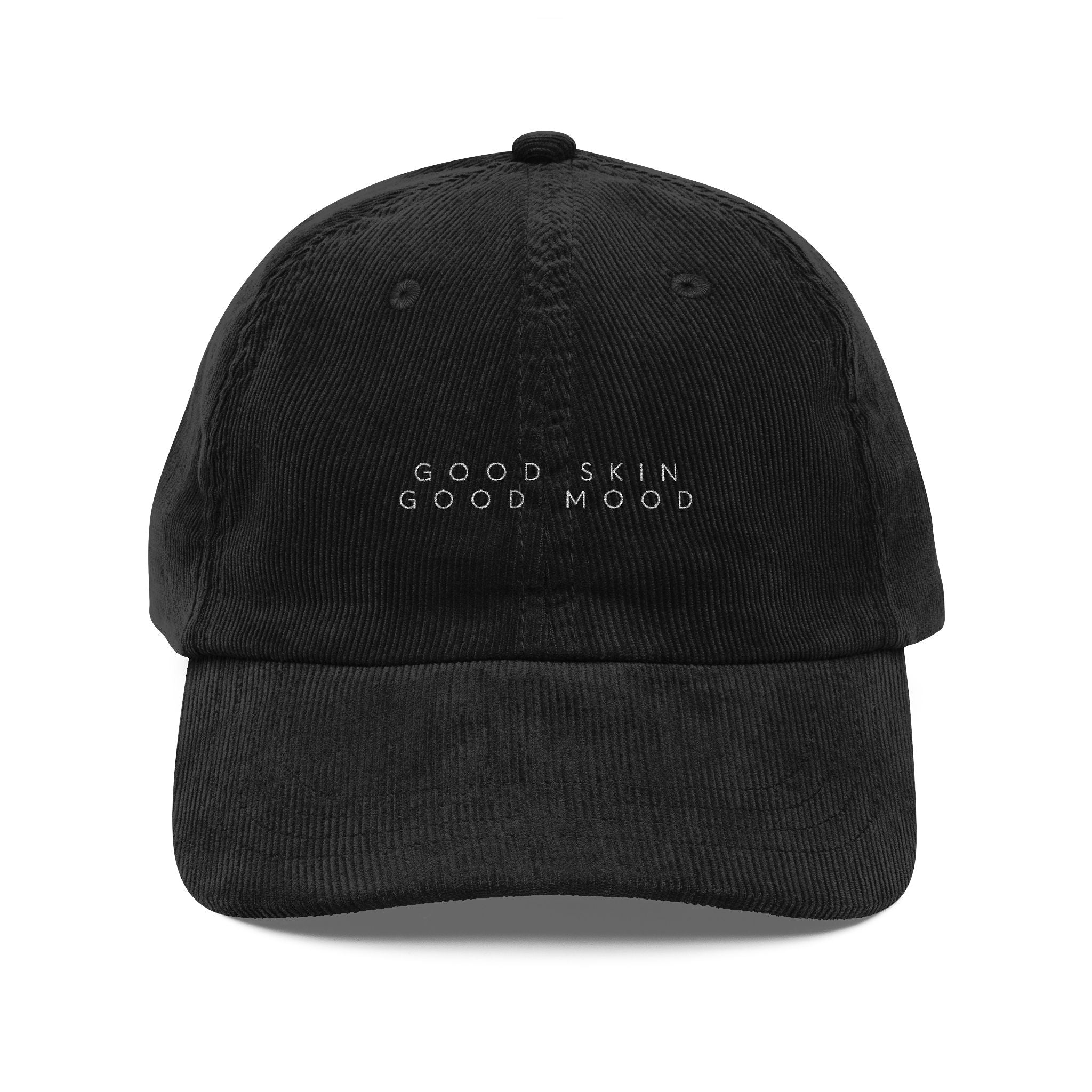 Opal Skin Haus "Good Skin Good Mood" Vintage Embroidered Corduroy Cap